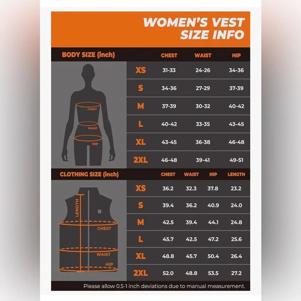 ororo Women’s heated vest. Never worn. Battery brand new. - Picture 8 of 9